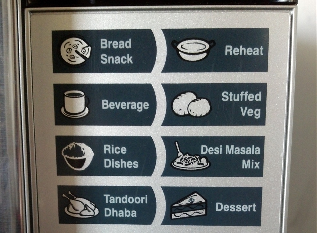 microwave control panel
