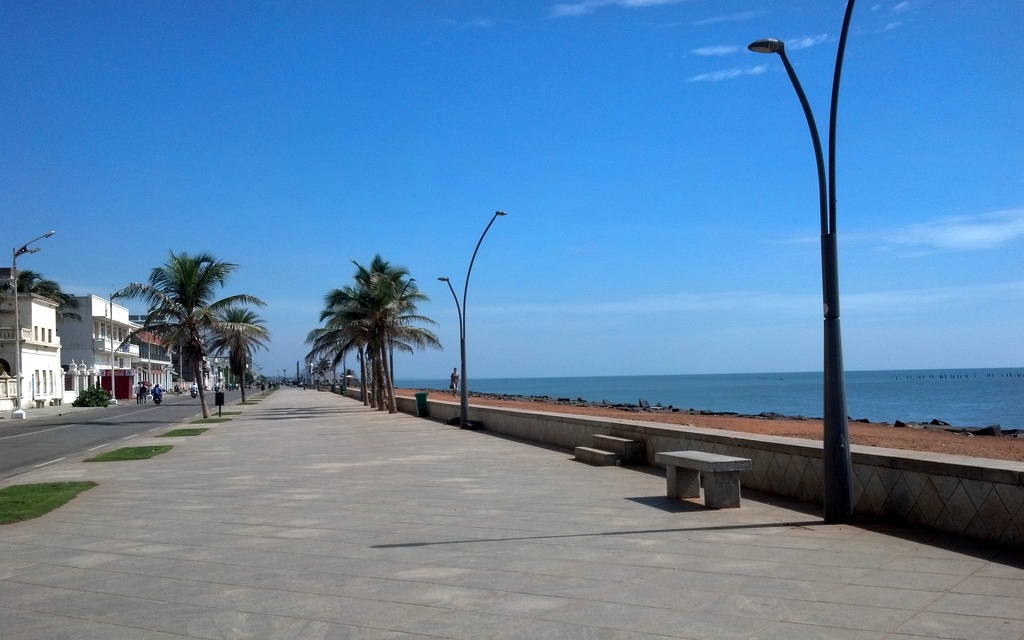 The promenade at Pondicherry